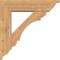Ekena Millwork Olympic Traditional Smooth Bracket w/ Offset Brace, Western Red Cedar, 7 1/2"W x 30"D x 30"H BKT0806X30X30OLY01SWR - alternate 2